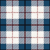 Navy Tartan Charm on Woven Texture wallpaper