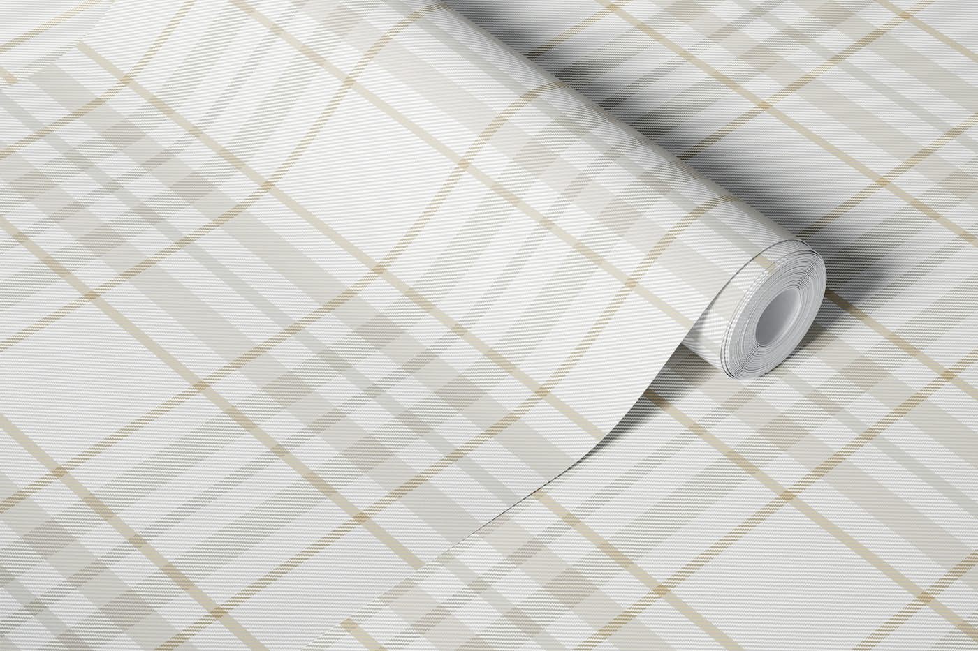 Timeless Neutral Tartan wallpaper roll