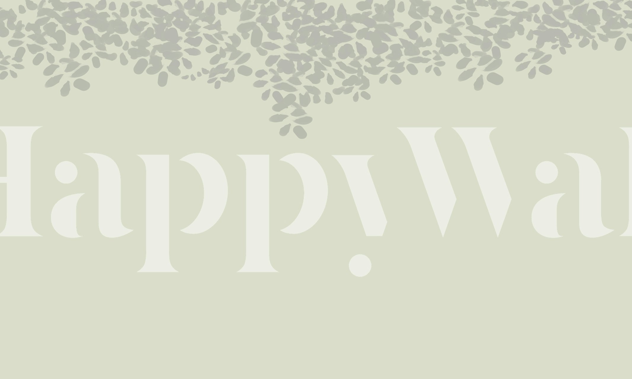 Sage green wallpaper with leaf shadow patterns