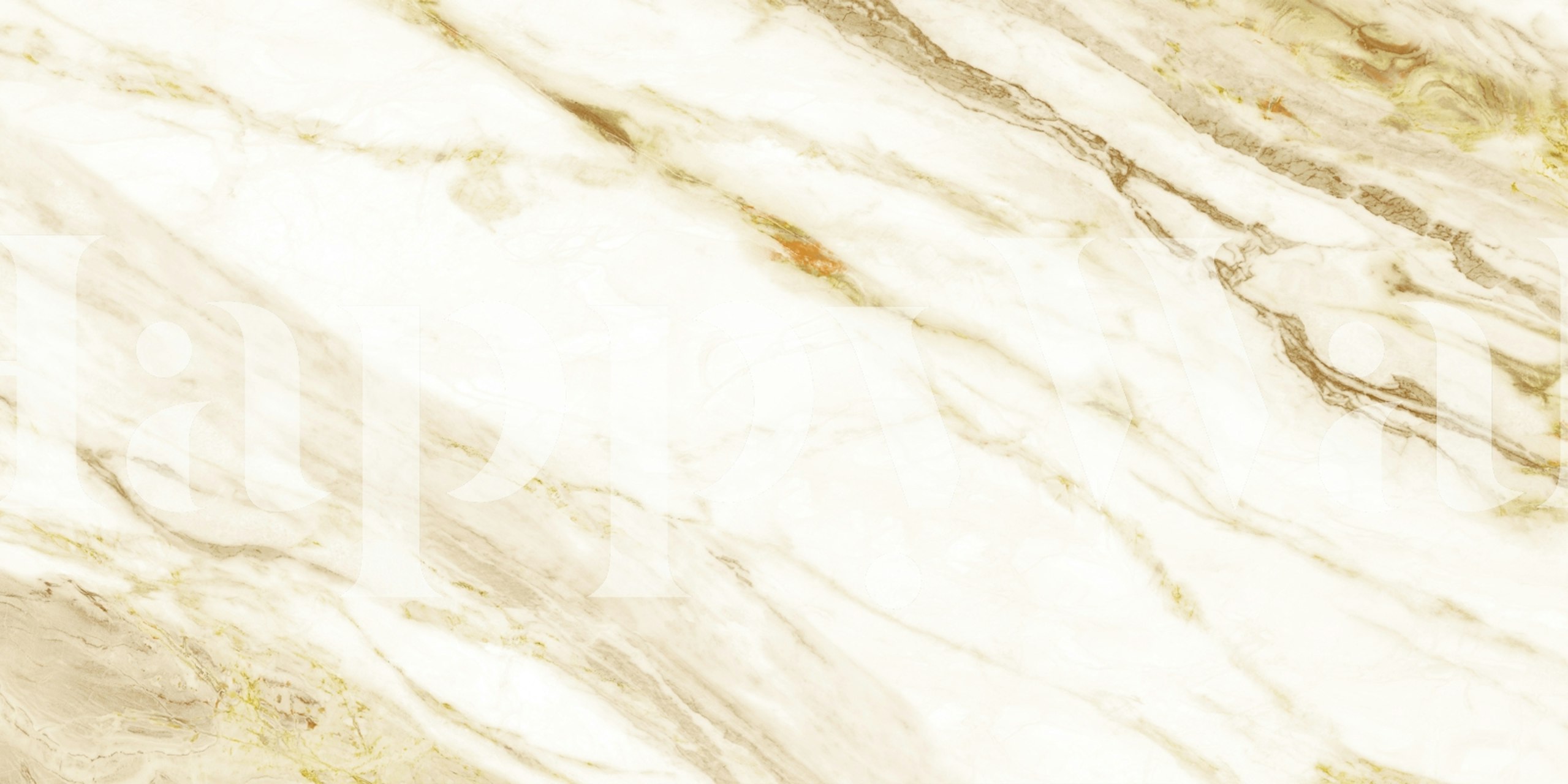 Calacatta Gold Marble Textures wallpaper in a room