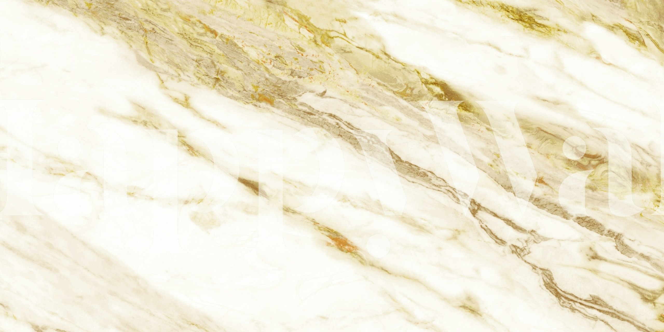 Calacatta Gold Marble textured wallpaper with gold and white swirls