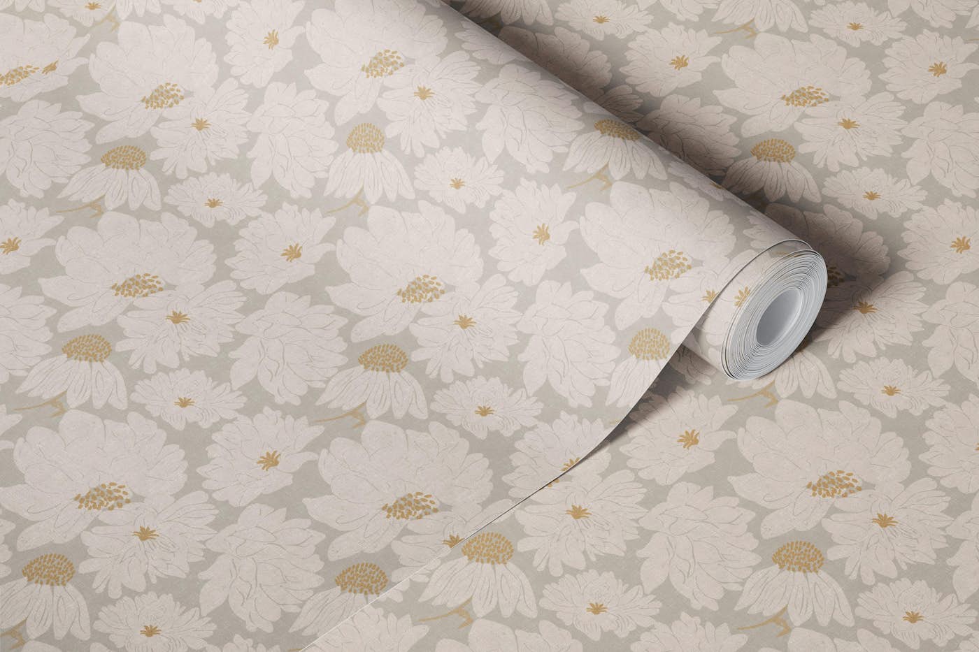 Neutral Floral Charm wallpaper roll