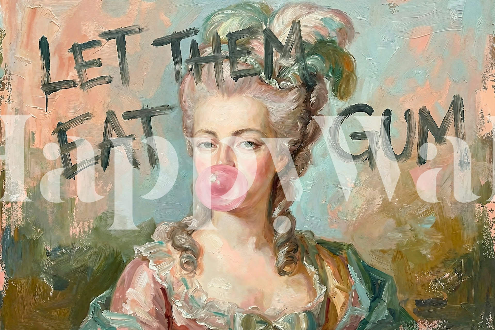 Royal Bubblegum Portrait tapet i ett rum