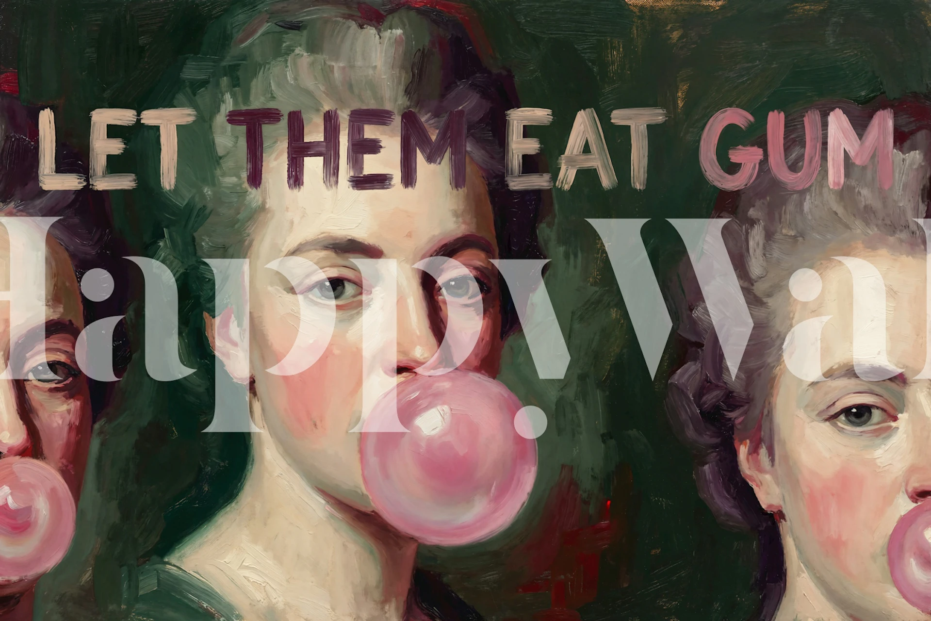 Bubblegum Royalty wallpaper in a stylish room