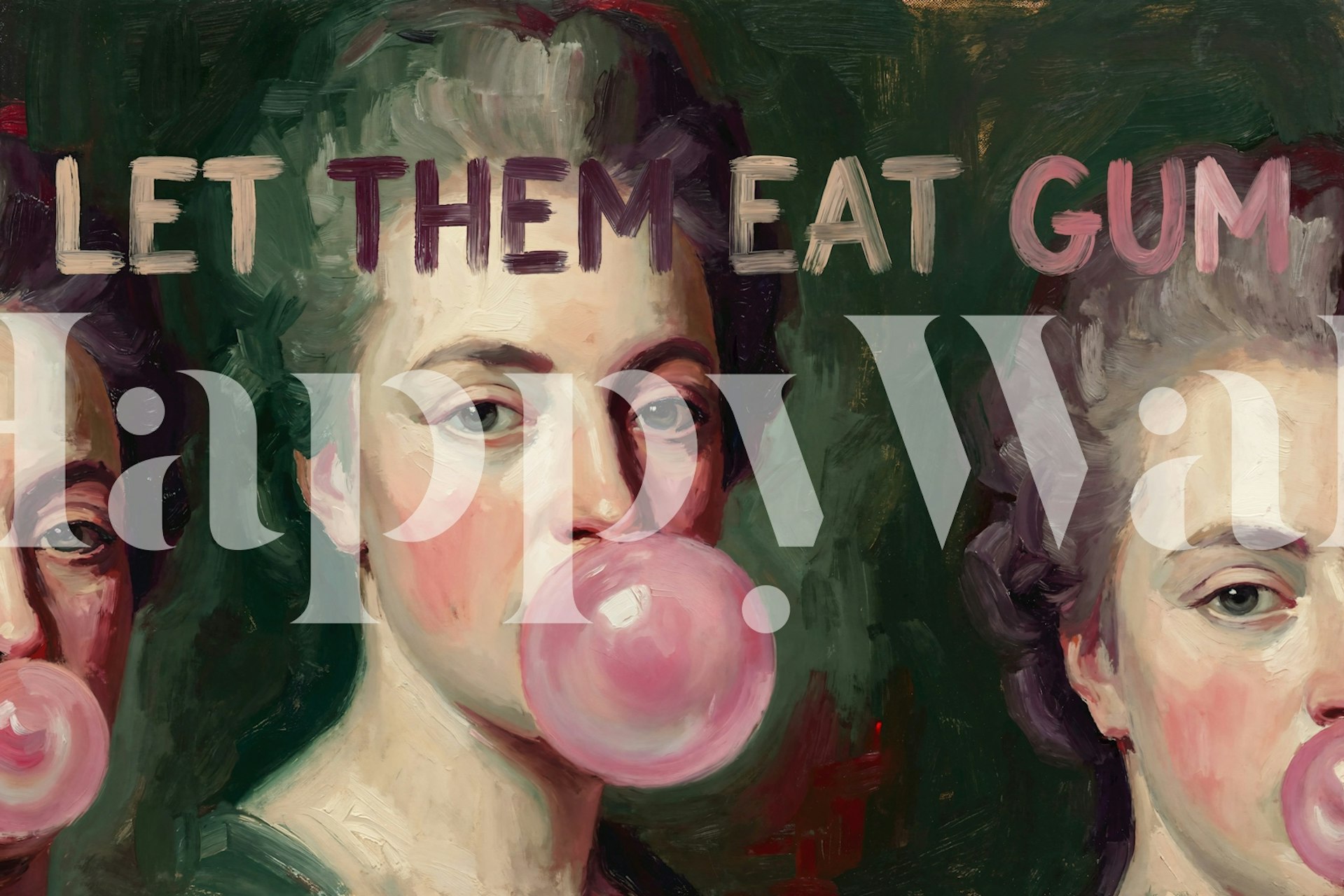 Bubblegum Royalty wallpaper in a stylish room