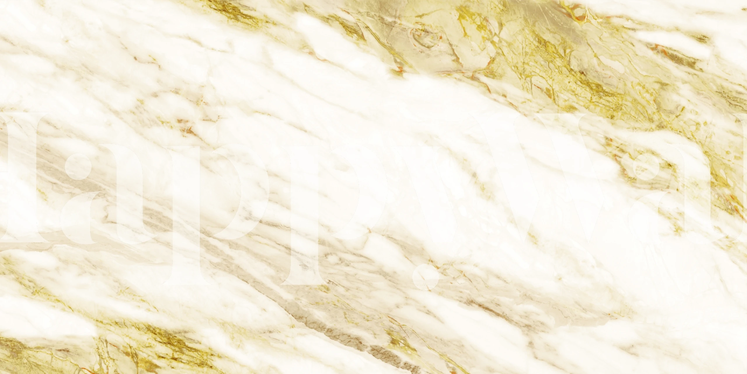Calacatta white and gold marble wallpaper