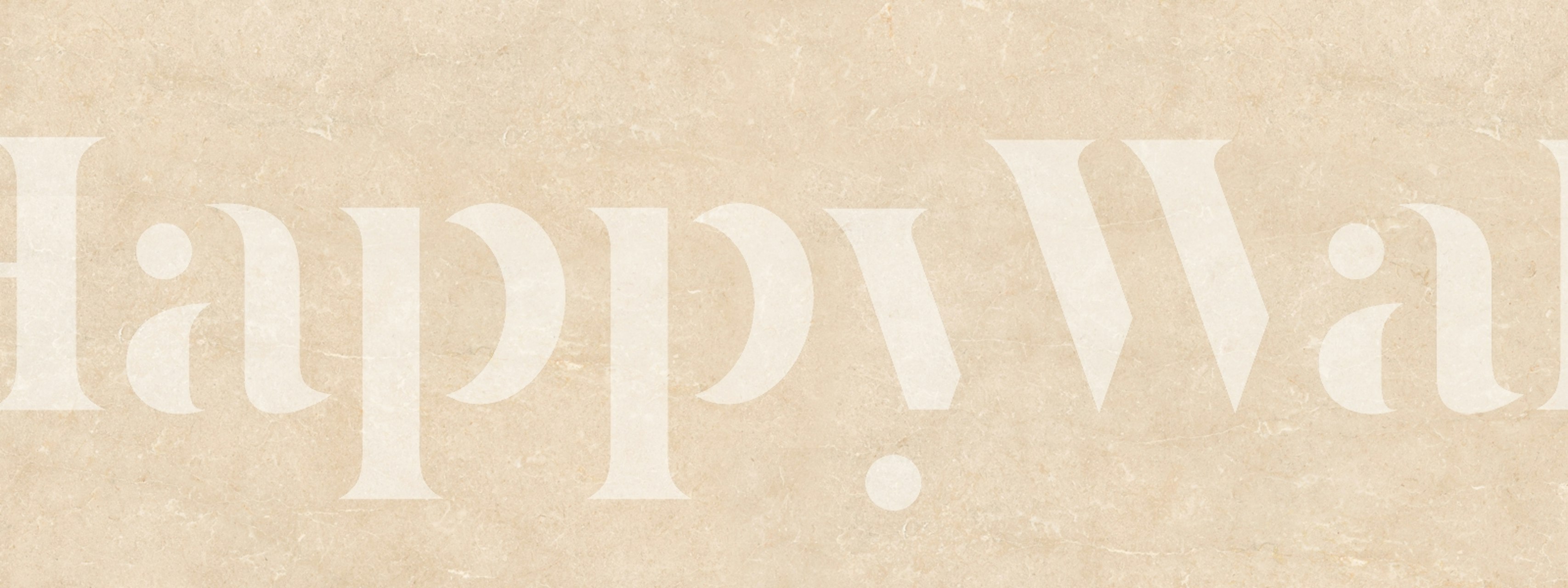 Warm Roman Travertine Stone Mural v místnosti