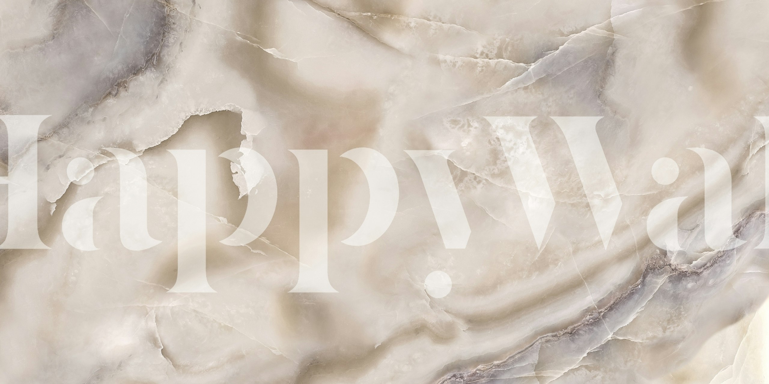 Italian Ivory Onyx wallpaper in a room