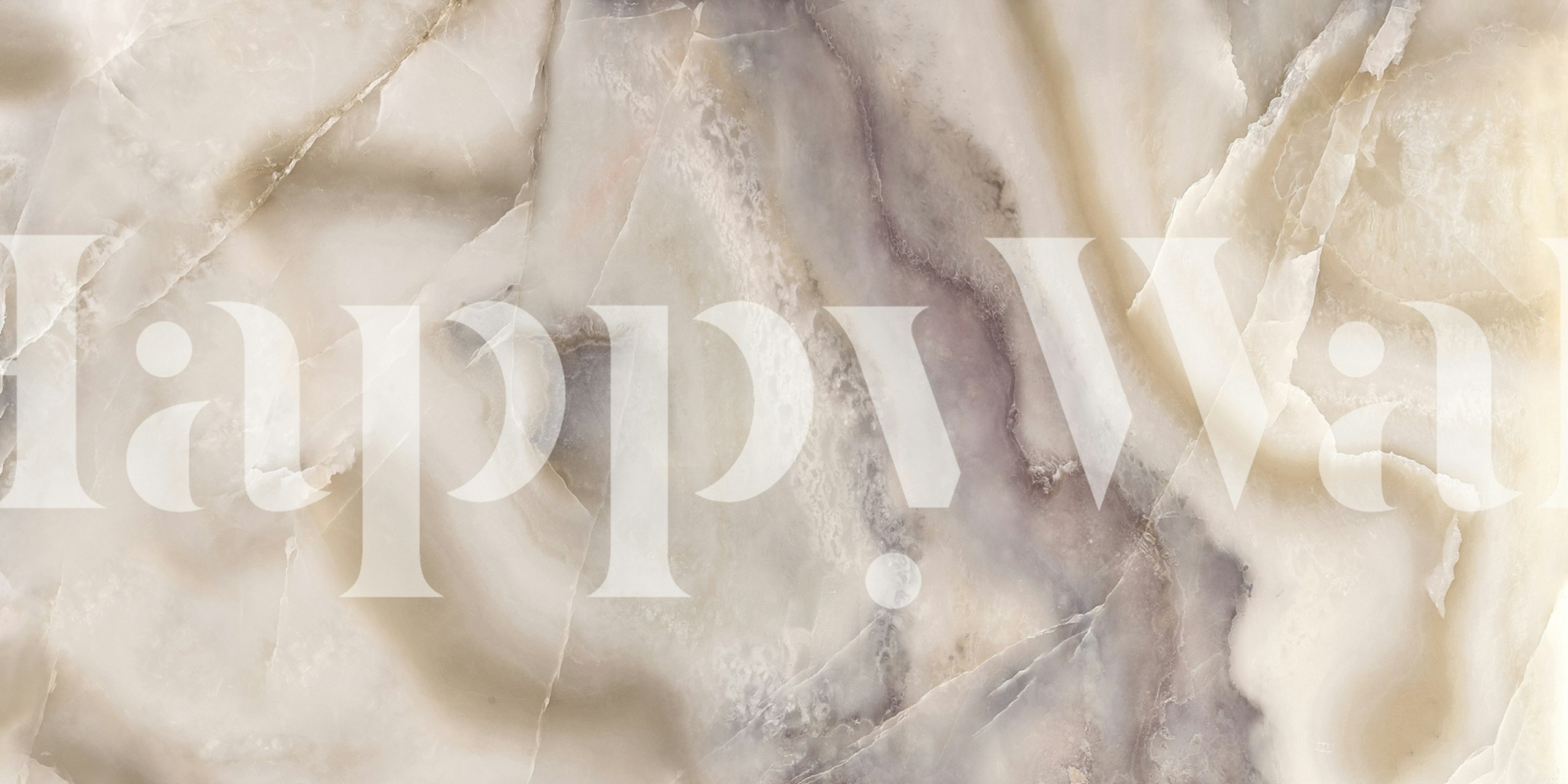 Onice Avorio Italiano Soft Cloud Stone papier peint dans une pièce