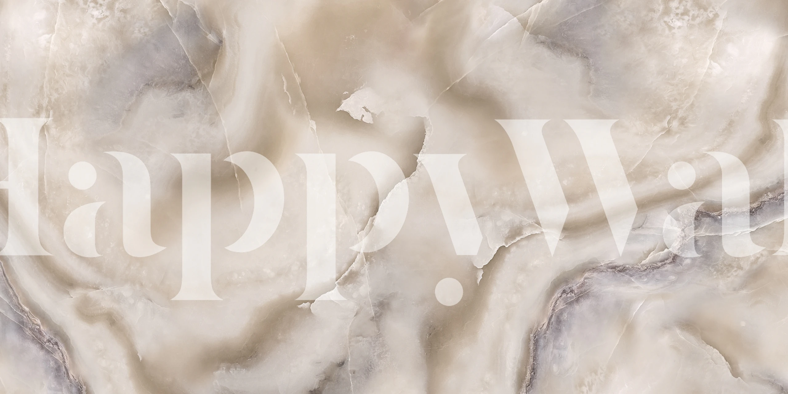 Italian Light Onyx Elegant Neutral tapetdesign