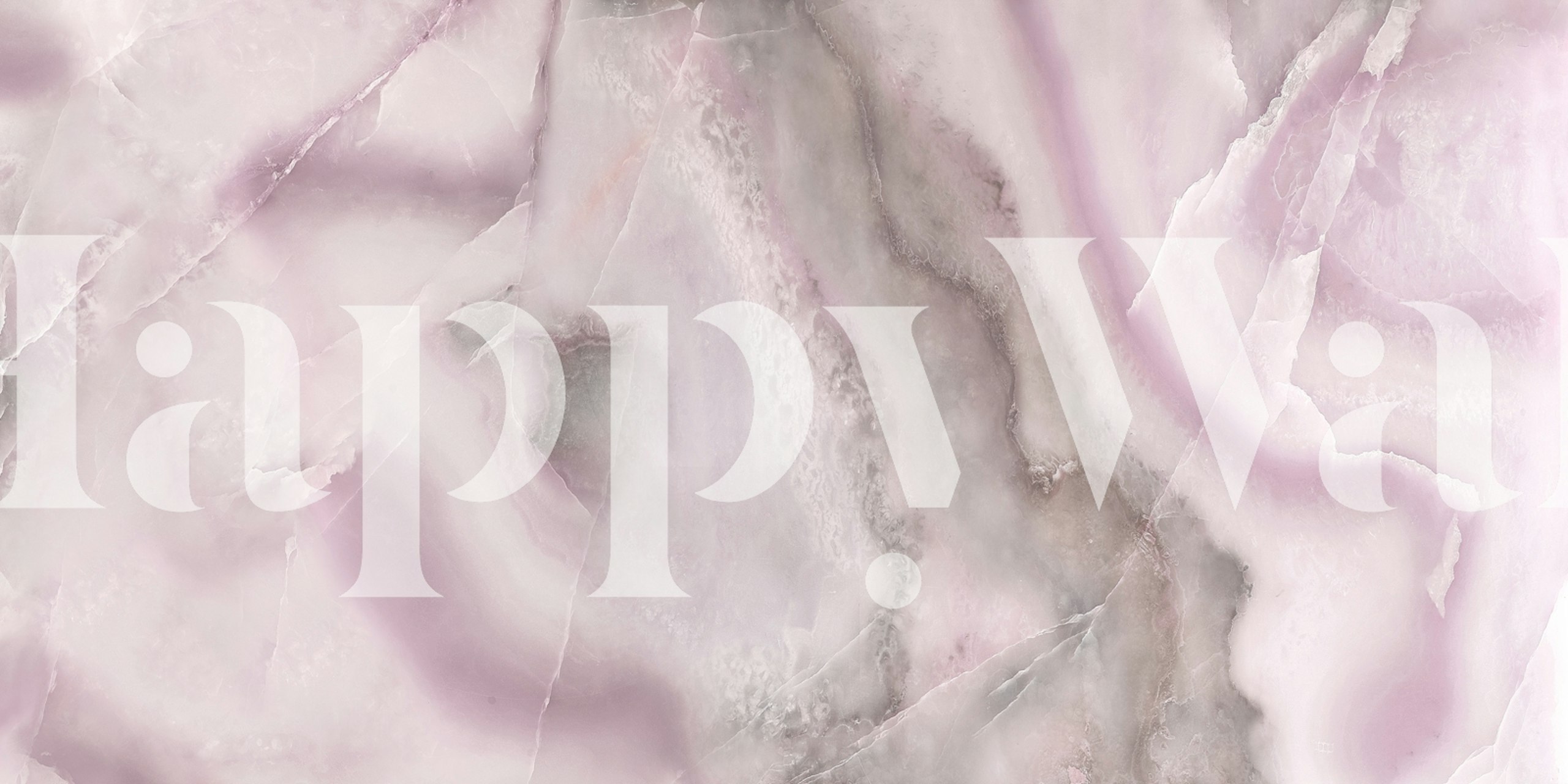 Luxury Italian Pink Onyx Stone wallpaper in a room