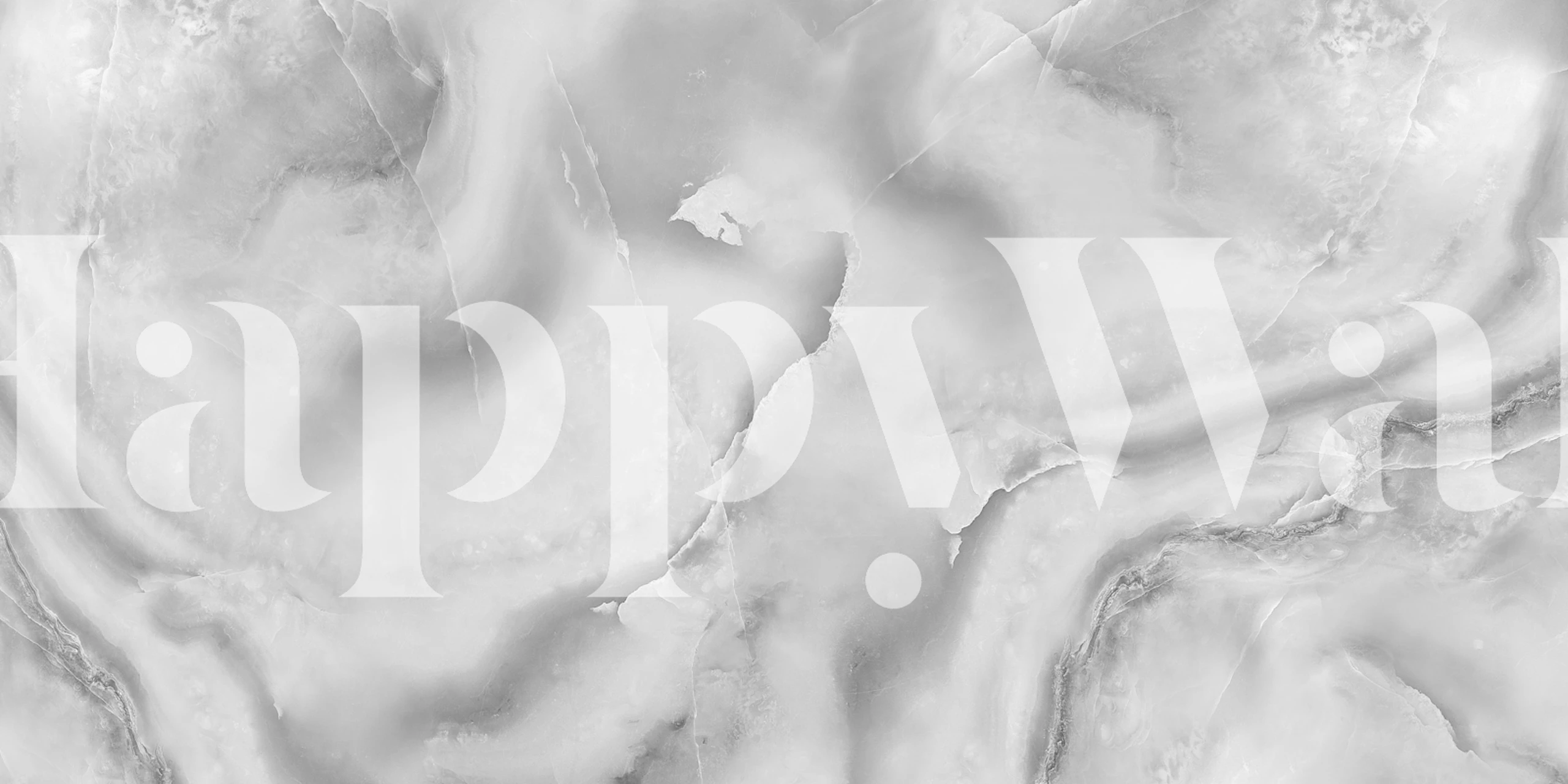 Gray marble effect wallpaper with smooth, swirling patterns