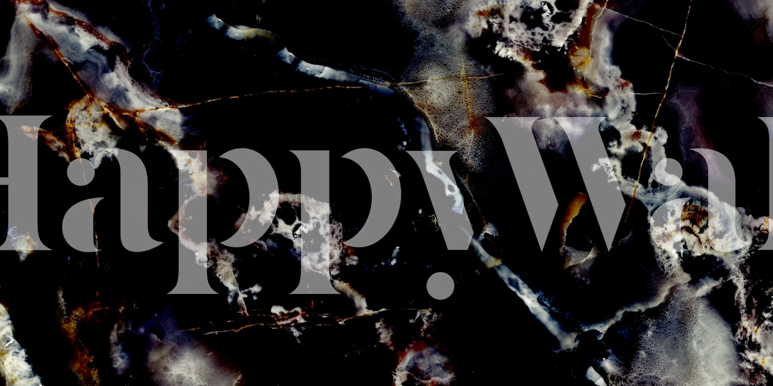 Black marble with white and golden veins wallpaper