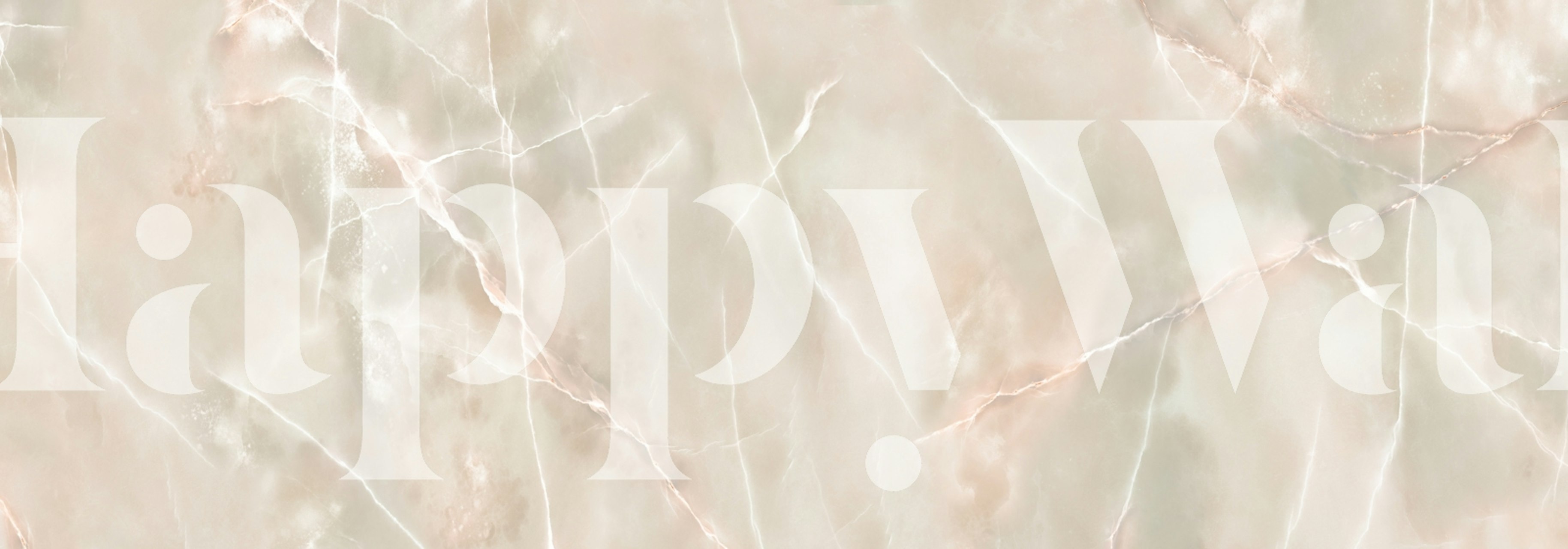 Soft cream marble with delicate veins and light pink accents wallpaper