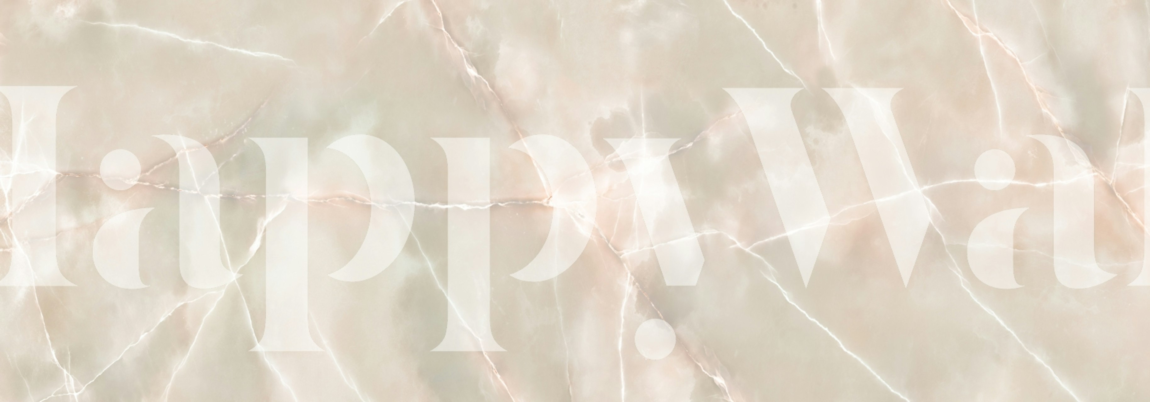 Ivory beige marble pattern with subtle veining wallpaper