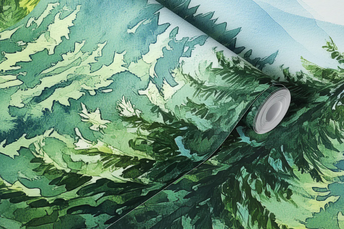 Tranquil Pine Wilderness wallpaper roll