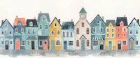 Charming Village Street wallpaper
