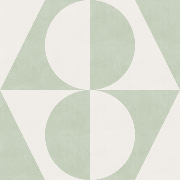 Geometric Abstract in Almost Aqua