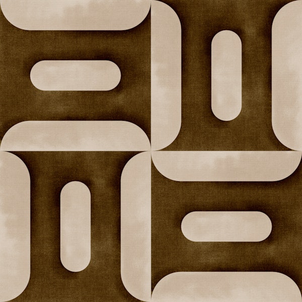 Modern Textured Geometries Umber