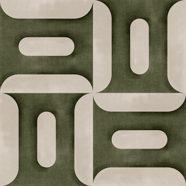 Modern Textured Geometries Olive