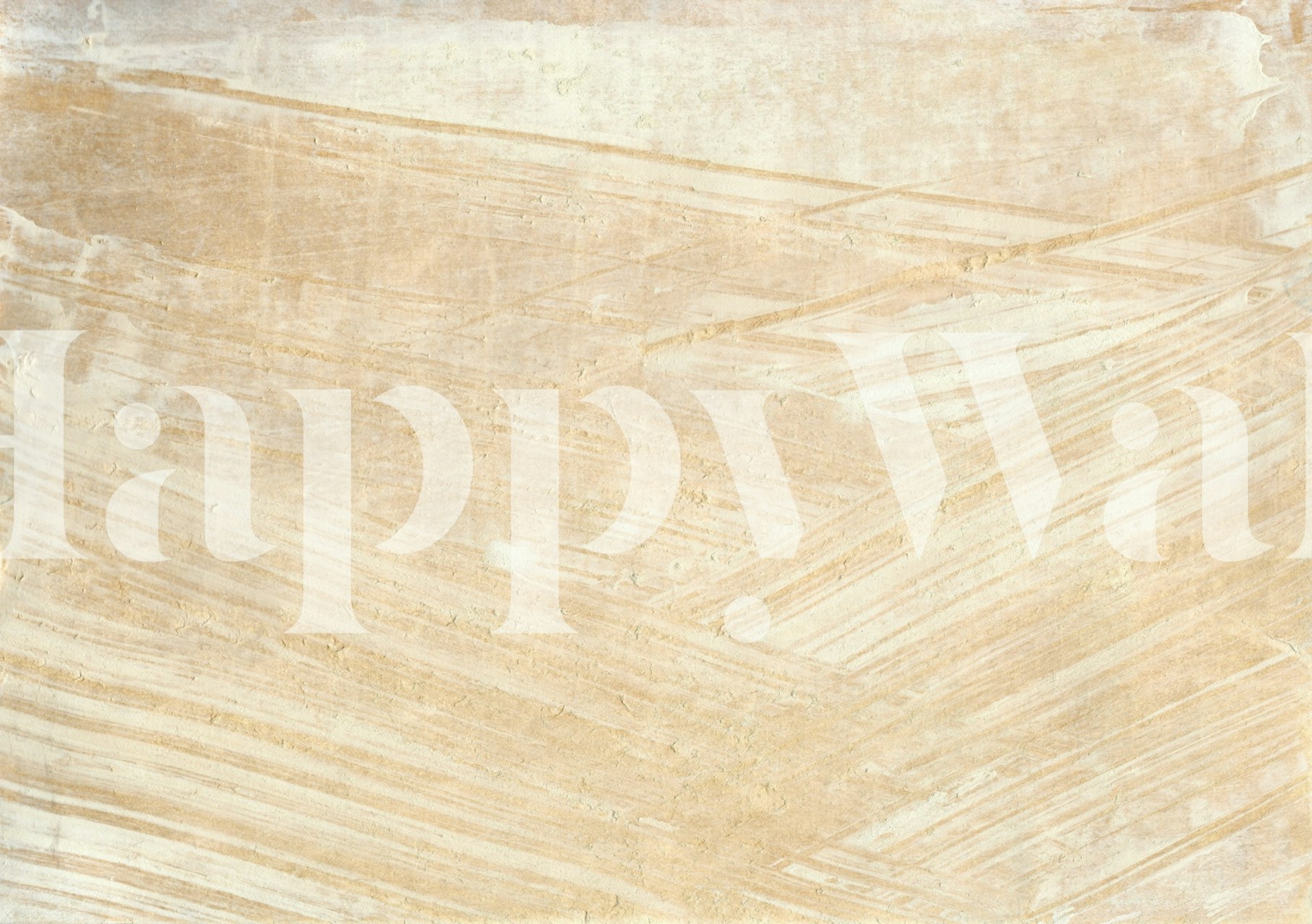 Abstract desert structure wallpaper in a room