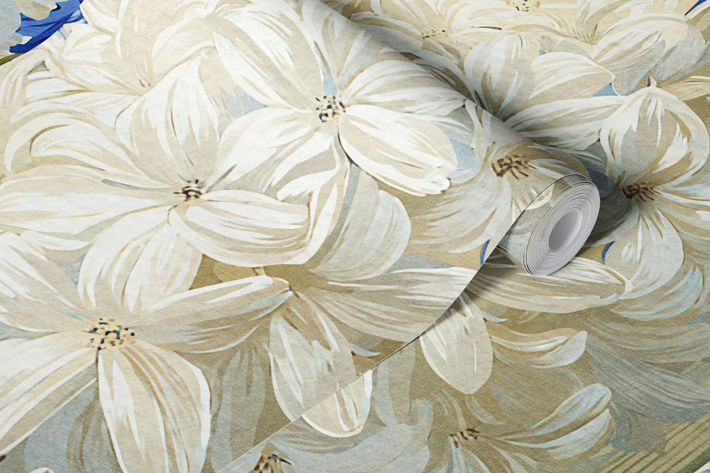 Striped Hyacinth Harmony wallpaper roll