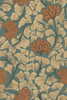 Dancing Blooms Olive Dust carta da parati