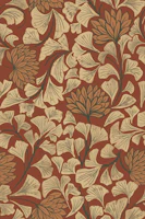 Dancing Blooms Clay Rust carta da parati