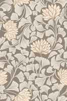 Dancing Blooms Stone Taupe carta da parati