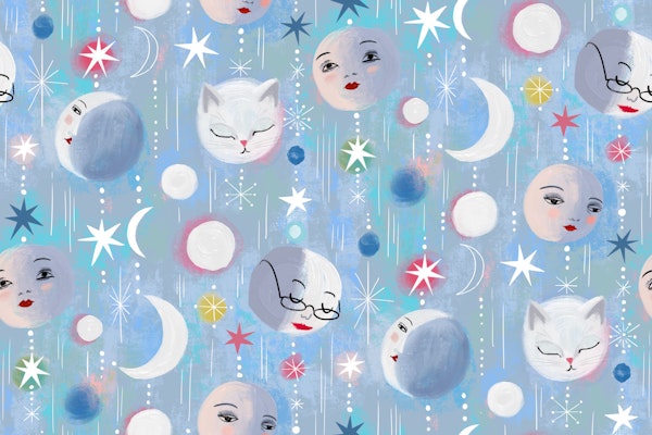 Full Moons half moons sleepy cats