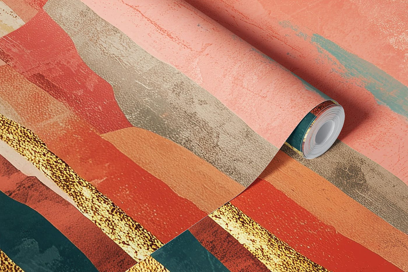 Abstract Warm Sunset wallpaper roll