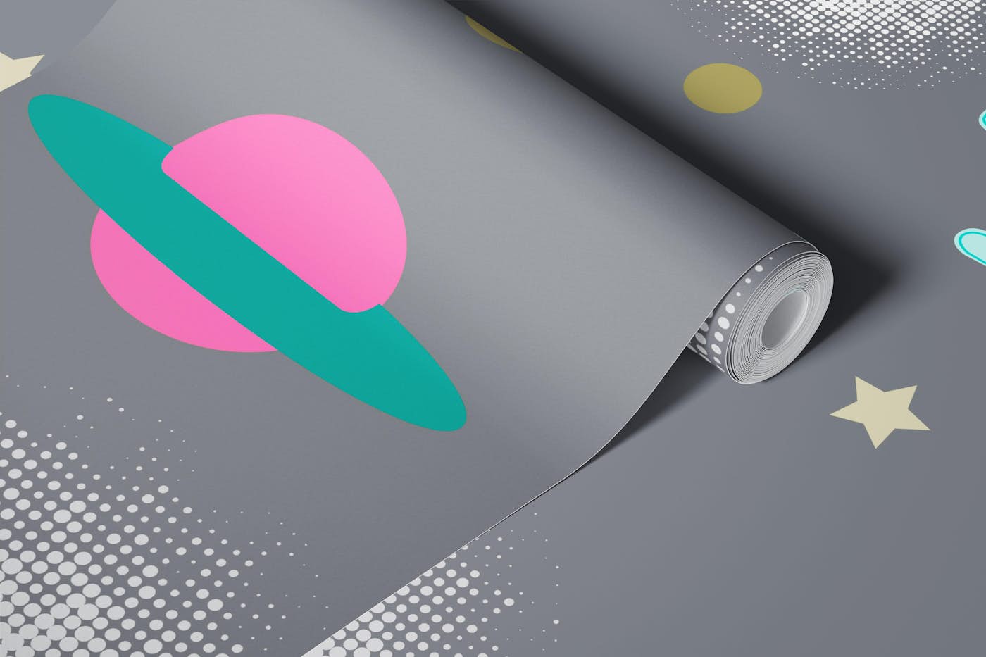 Grey Space wallpaper roll