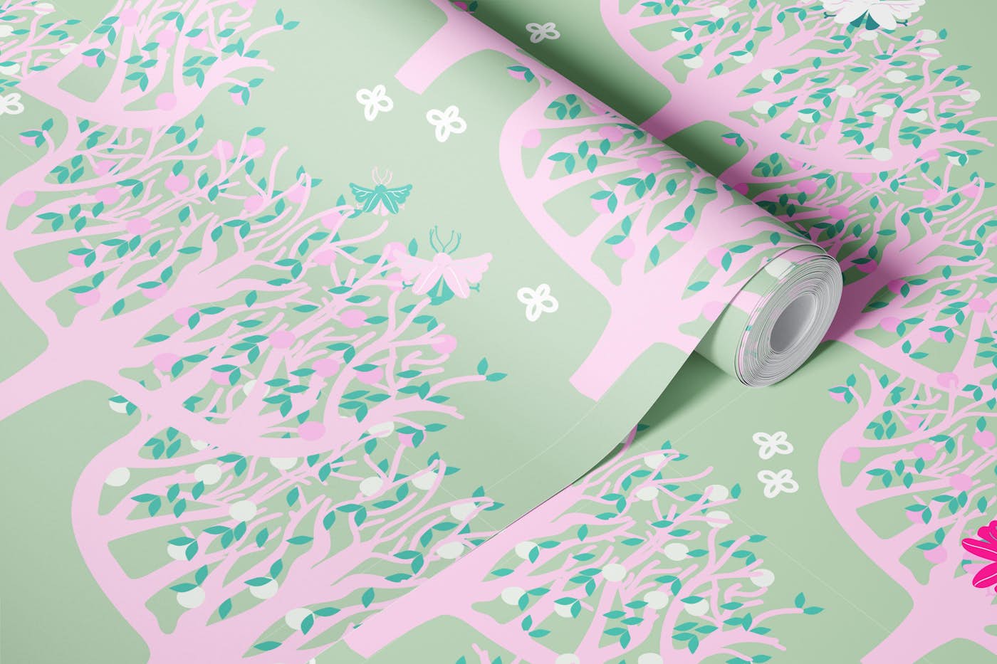 Spring Orchard wallpaper roll