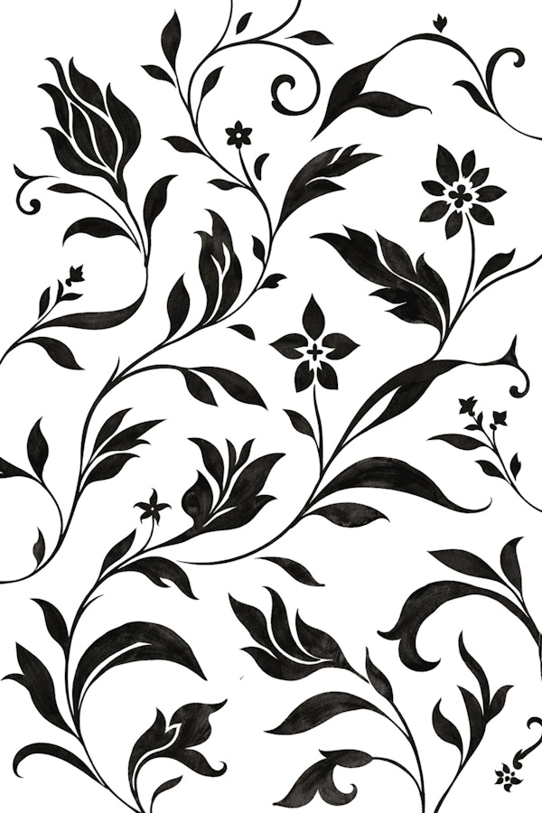 Minimalist Floral Ink