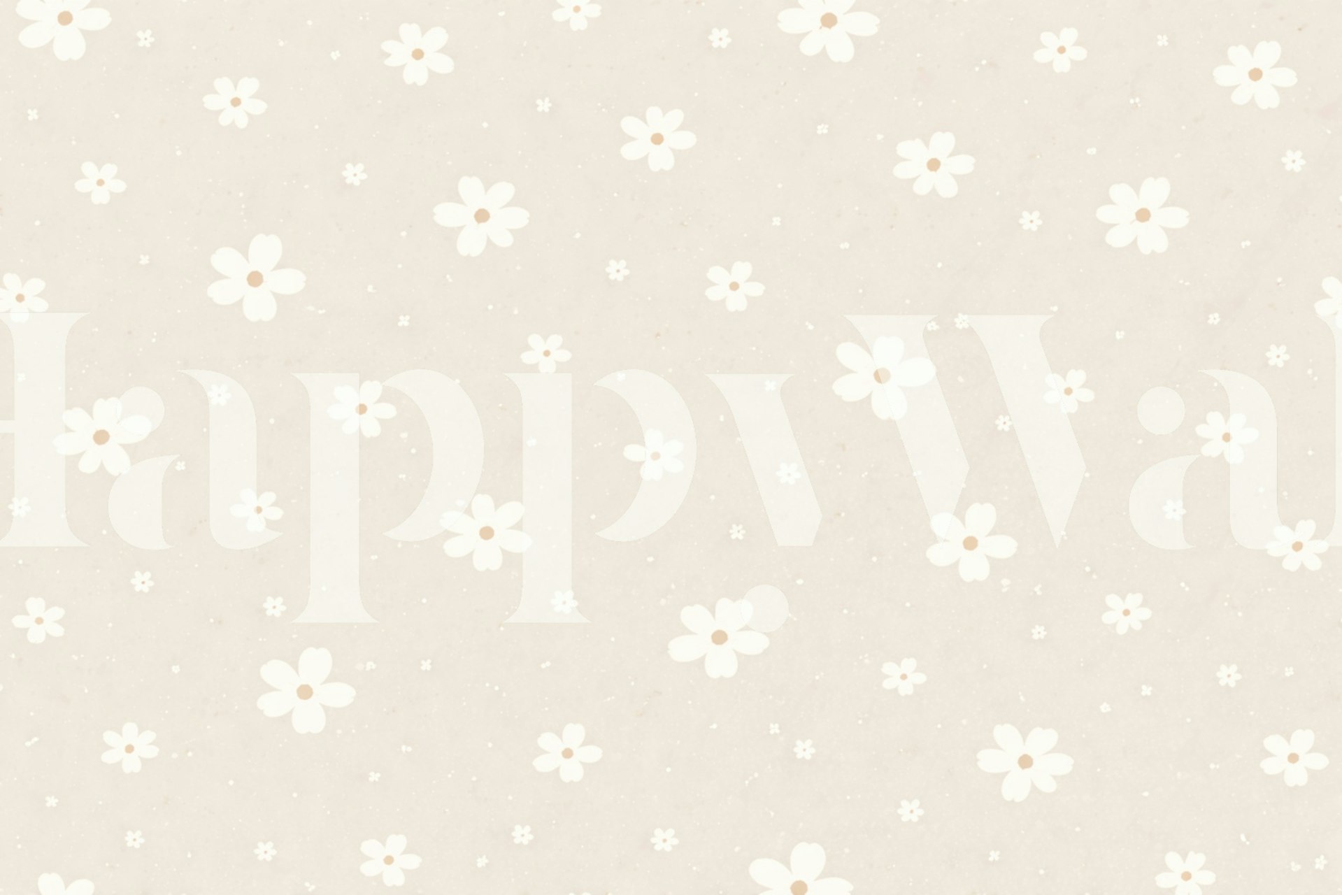 Delicate Daisy Dreams tapeta kwiatowa w pokoju