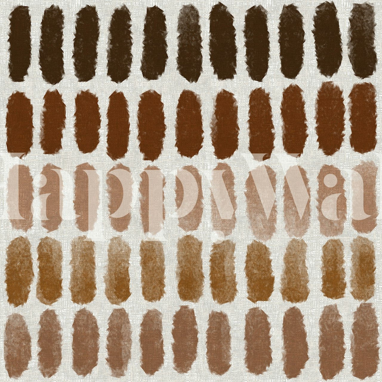 Brown abstract brush stroke wallpaper with warm tones and textured appearance