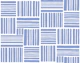 Geometric Blue Stripes