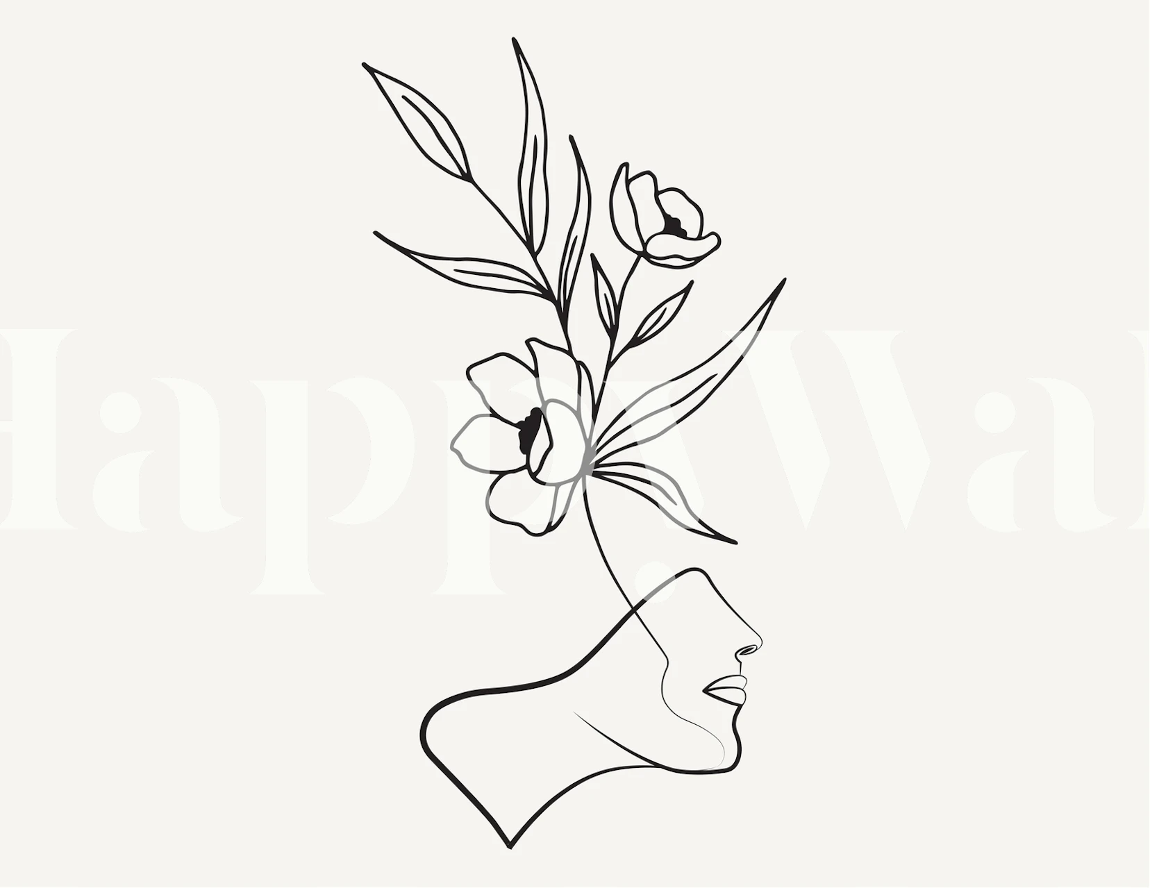 Growing a plant zidna obloga u sobi