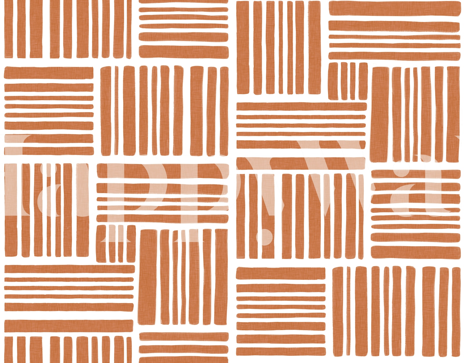 Rustic Orange Stripe Wallpaper for Modern Rooms