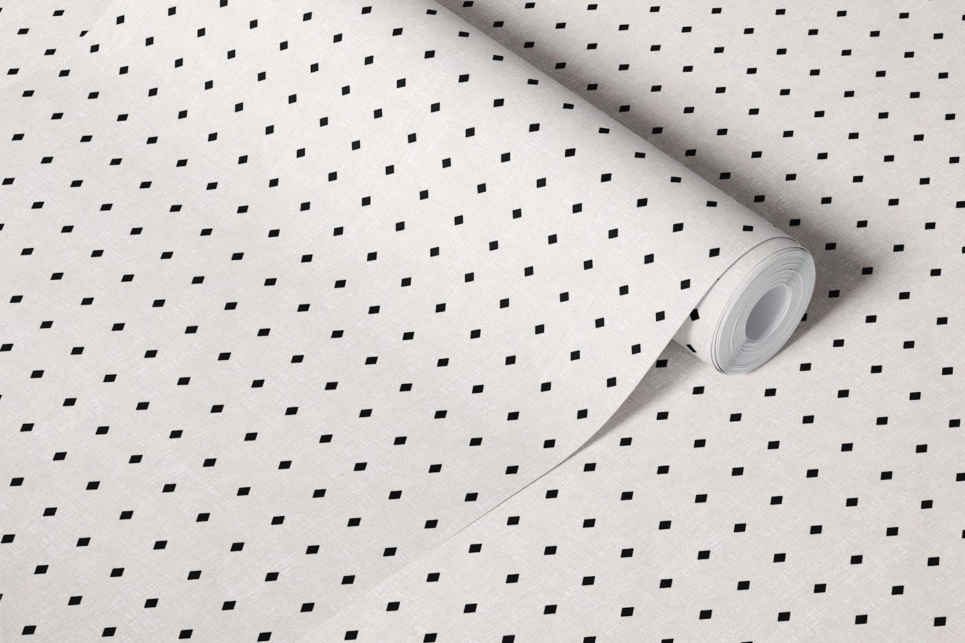 Monochrome Diamond Dots wallpaper roll