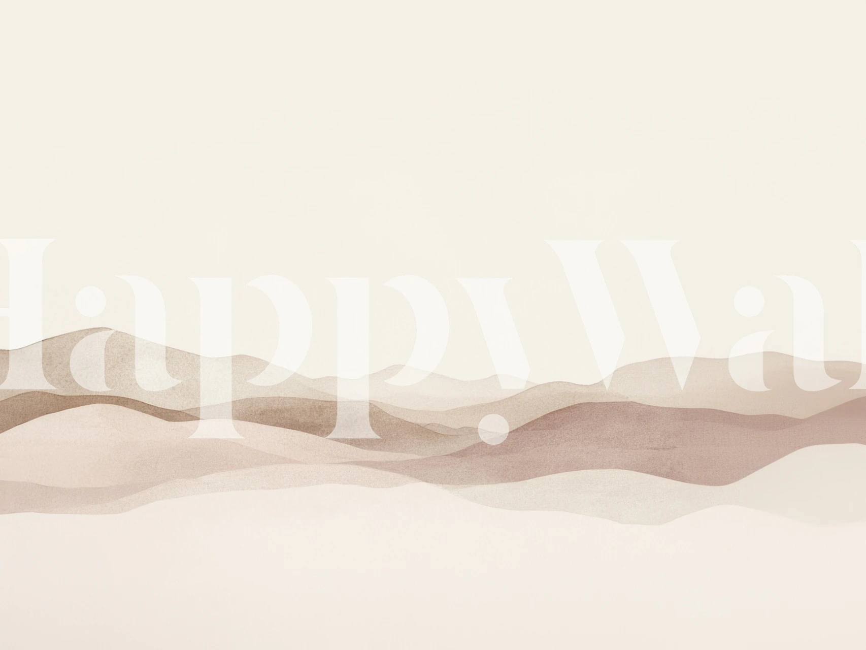 Soft undulating desert dunes in muted earth tones wallpaper