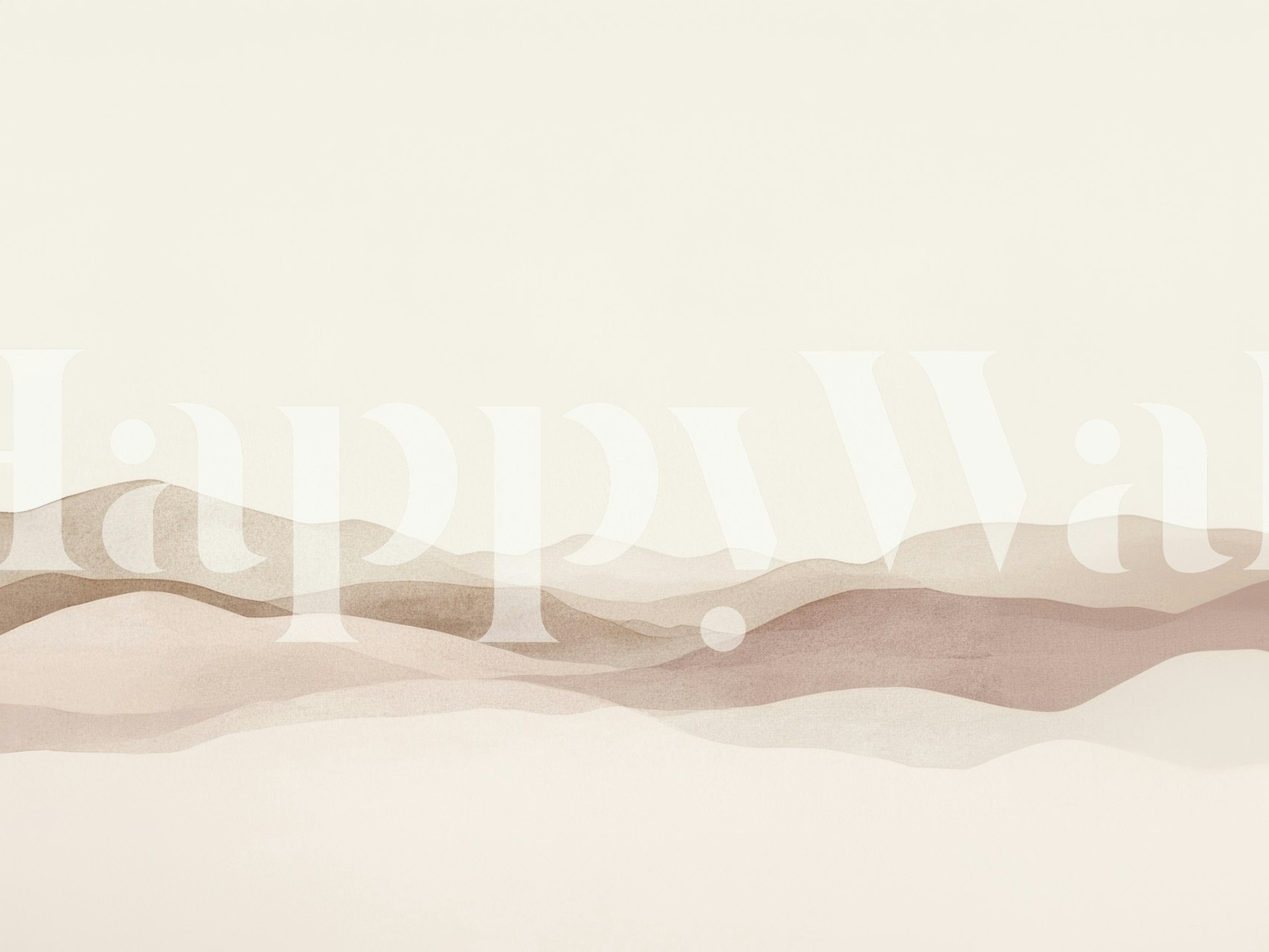 Papel pintado Desert Dunes Harmony en una habitación