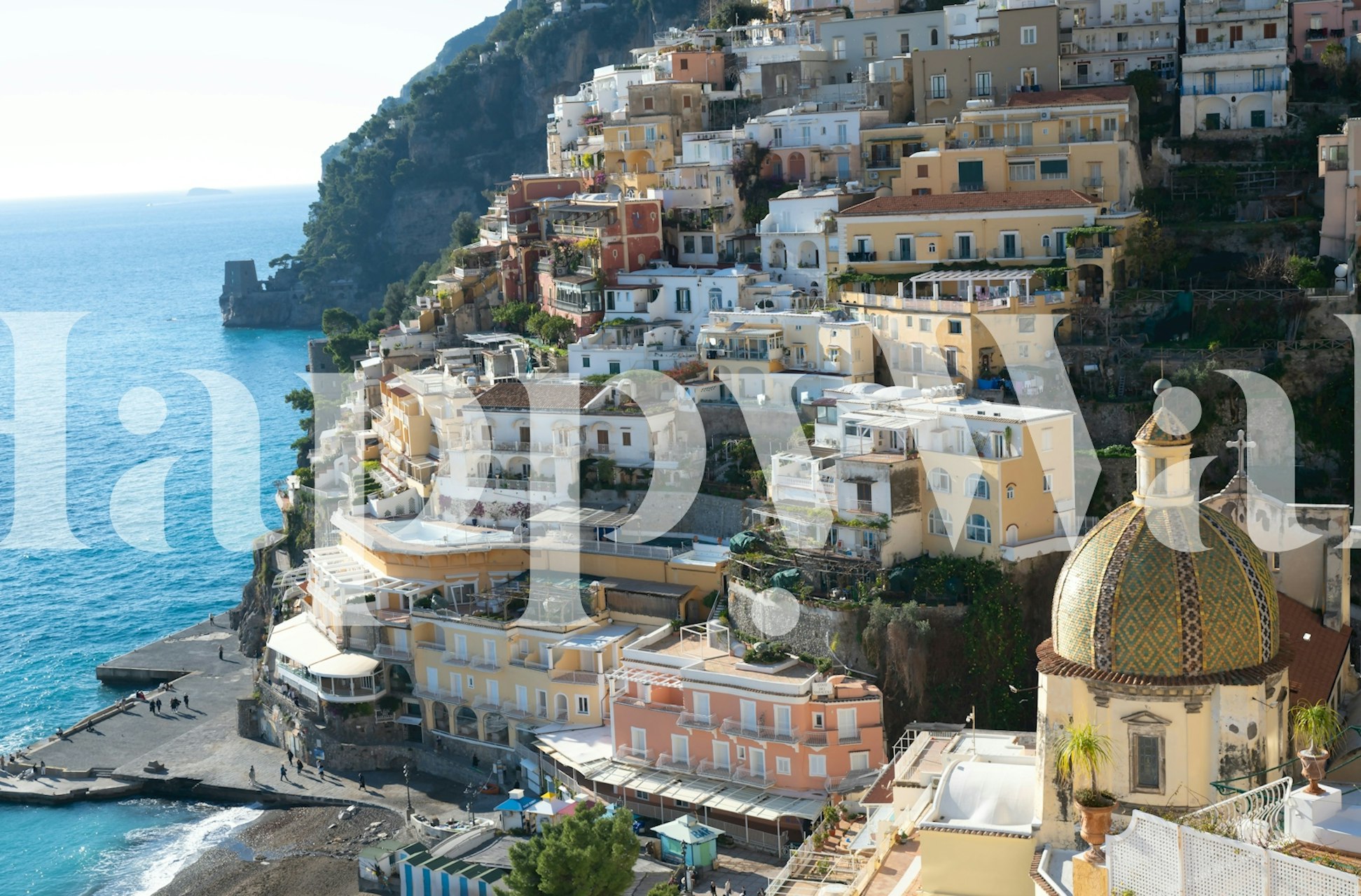Bellissima Positano 2 wallpaper in a room