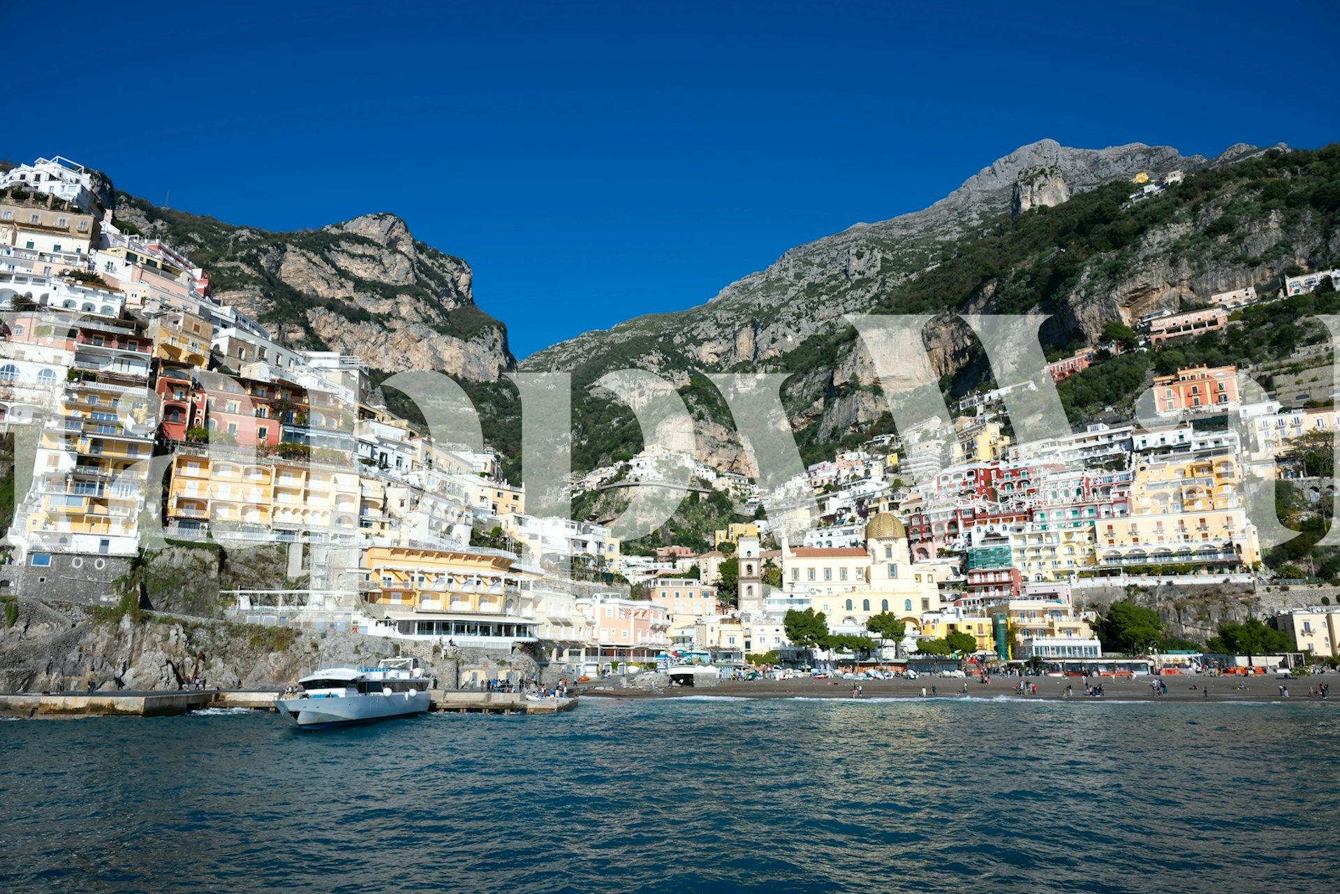 Positano Marina Grande wallpaper in a room