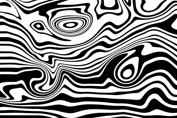 Black White Faux Marble