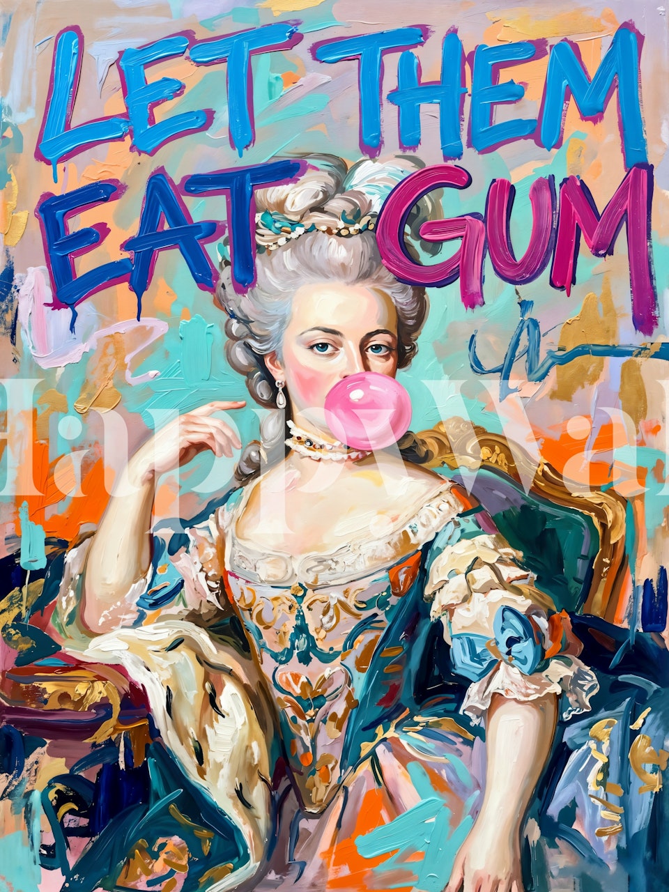 Tapeta Regal Bubblegum Art w pokoju