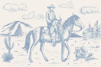 Blue Frontier Journey wallpaper