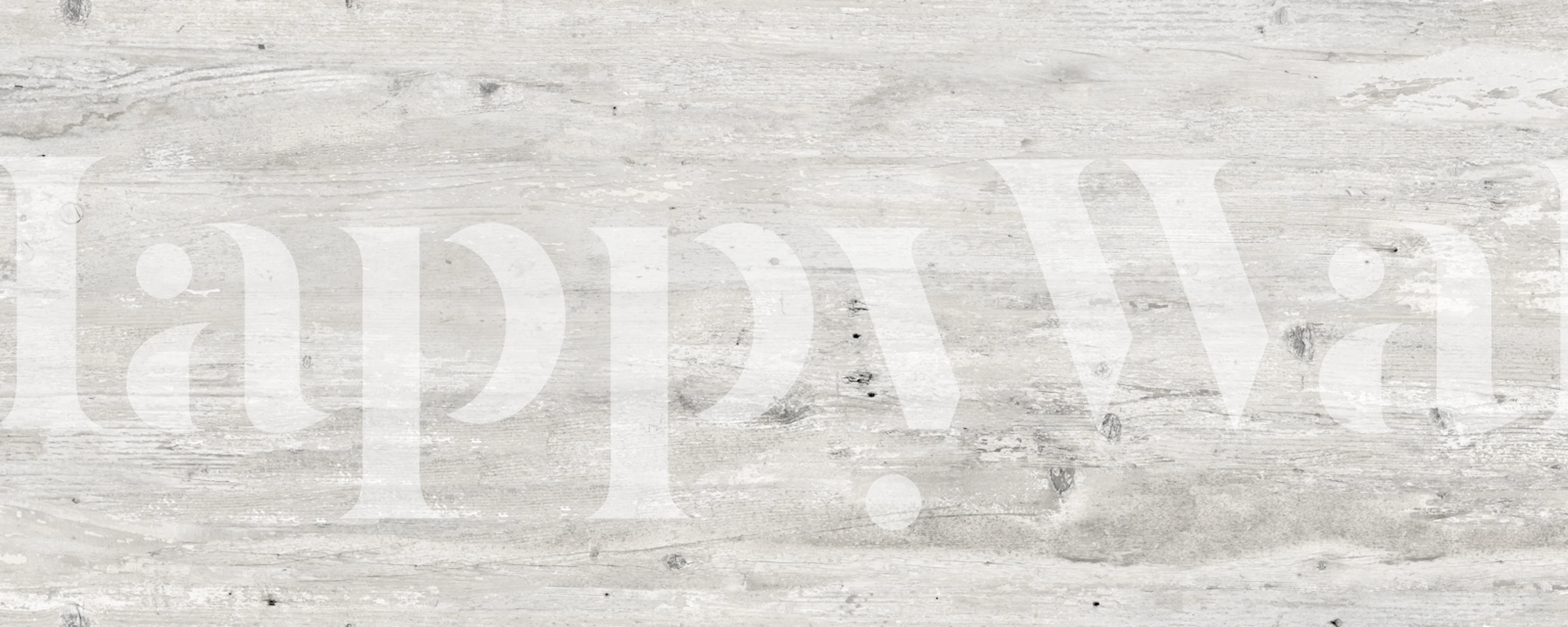 Soft grey washed timber wood grain wallpaper in a room