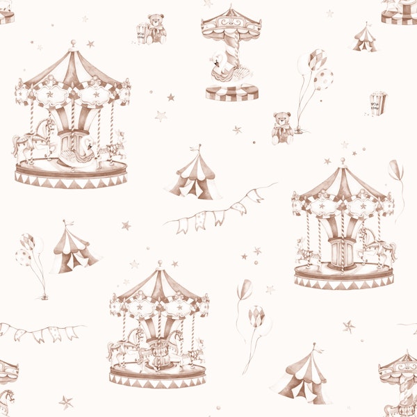 Vintage Carousel Sepia