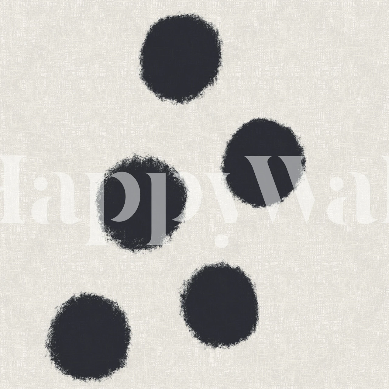Modern ink blot wallpaper on beige background